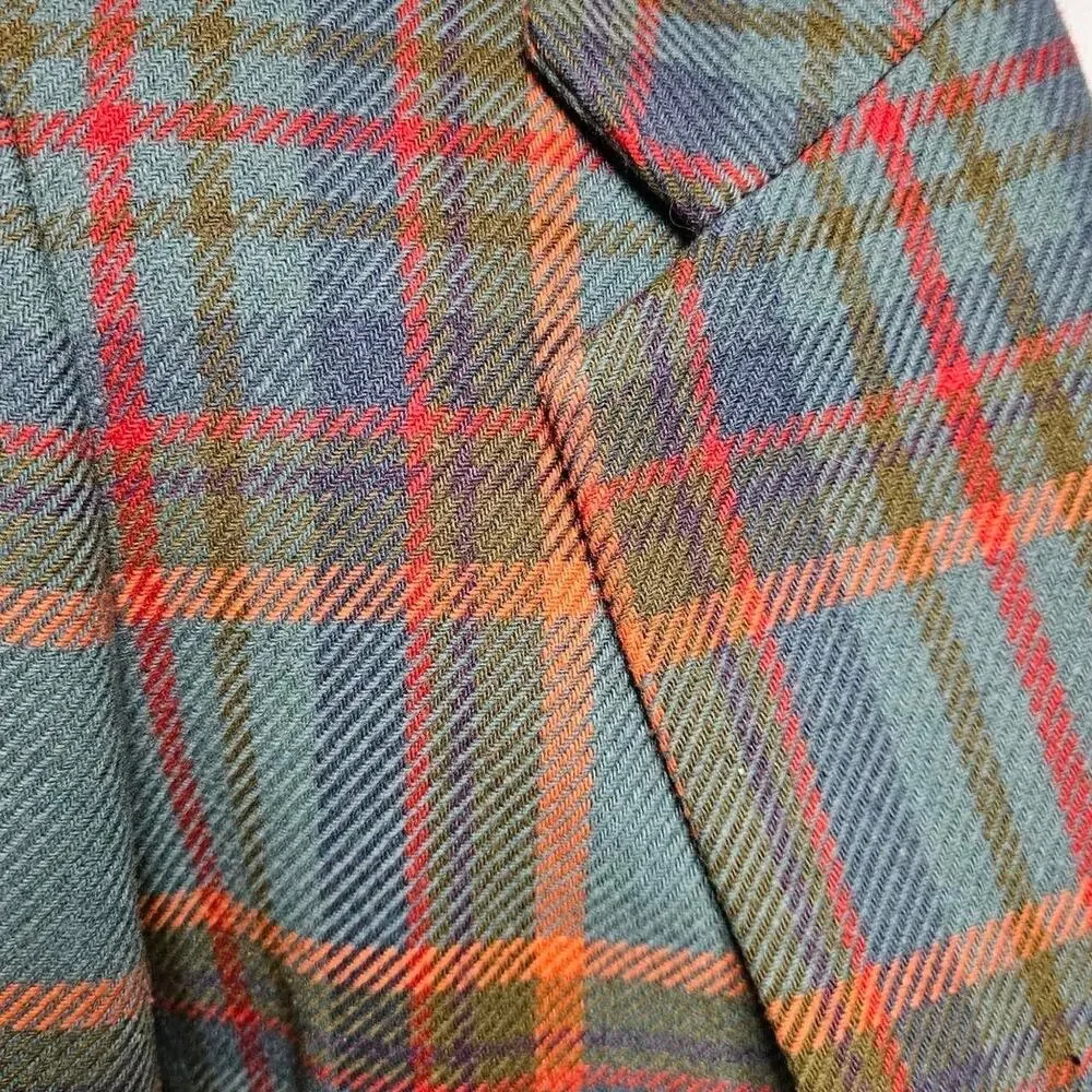 Vtg 80s gap plaid gap blazer large
